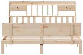 Cama com estante sem colchão 180x200 cm pinho maciço