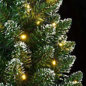 Árvore de Natal artificial fina com 300 luzes LED 180 cm