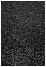 Tapete ZIZUR antracite 120x170 cm aspeto juta interior exterior