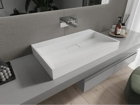 Mexen Ava lavatório de bancada composto B/O 80 x 46 cm, branco - 23018000