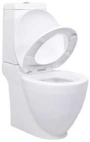 Sanita de cerâmica com descarga água traseira branco