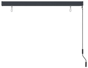 Estore de rolo para exterior 160x250 cm branco e laranja