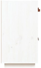 Aparador 98,5x40x75 cm madeira de pinho maciça branco