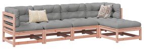 vidaXL 5 pcs conj. sofás jardim madeira abeto-de-douglas