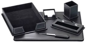 Conjunto de Secretaria em Polipele 6 Pecas Preto