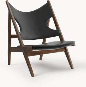 Cadeira lounge em pele Knitting