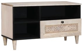 vidaXL Gabinete para TV com gaveta Branco 80 x 33 x 46 cm
