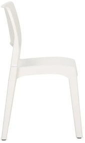 Cadeiras de jardim 2 pcs polipropileno branco