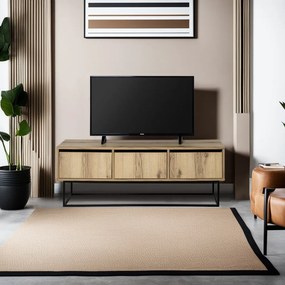 Móvel TV Kordon – Preto Felt – 140x50x40 cm