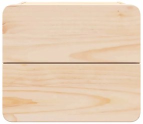 Mesa-de-cabeceira com gaveta 2 pcs Castanho 39 x 34 x 33 cm