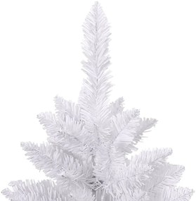 Árvore de Natal artificial articulada com suporte 180 cm branco