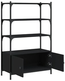 Estante c/ 3 prateleiras 70x30x109,5 cm derivados madeira preto