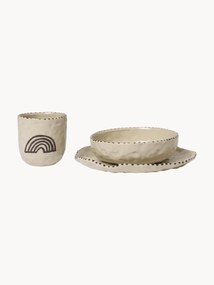 Conjunto de loiça pintada à mão para crianças Naive, conjunto de 3
