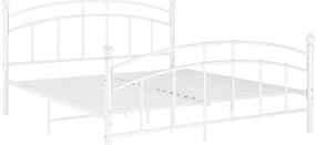 Estrutura de cama 160x200 cm metal branco