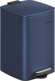 Caixote do lixo de 20 litros 34,1 x 28,6 x 54,5 cm em aço azul-escuro