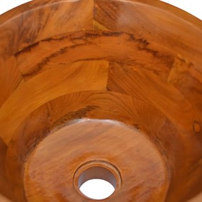 Lavatório Φ40x20 cm madeira de teca maciça