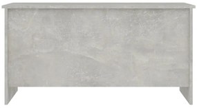 Mesa de centro 102x55,5x52,5cm madeira processada cinza cimento