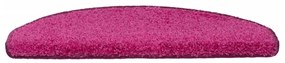 Tapete/carpete para degraus 15 pcs 65x21x4 cm rosa