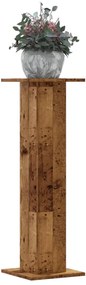 vidaXL Suportes p/ plantas 2 pcs 30x30x95 cm derivados de madeira