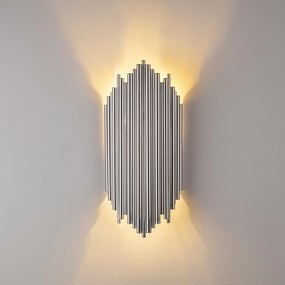 Candeeiro de Parede Kara – Cromado – 18 cm x 40 cm x 8 cm