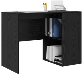 Mesa de Escrita Carvalho Preto Madeira Derivada Compacta
