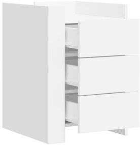 Mesa de cabeceira 45x50x65 cm derivados de madeira branco