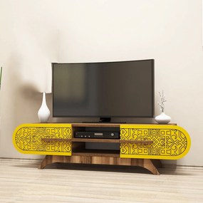 Móvel TV Defne – Nogueira – 145x37x37 cm