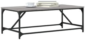 Mesa de centro 100x50x35 cm derivados de madeira cinza sonoma