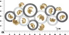 PAINEL DE PAREDE DE FERRO 3D ARTY -A- CM 126X5X58 MULTICOLOR