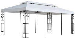 vidaXL Gazebo 3x6 m branco