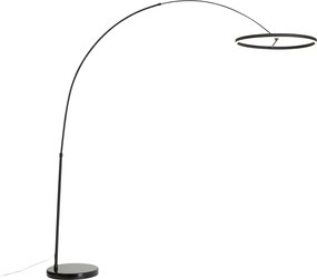 Candeeiro de Arco Design Preto Incl. LED Regulável em 3 Níveis - Anello