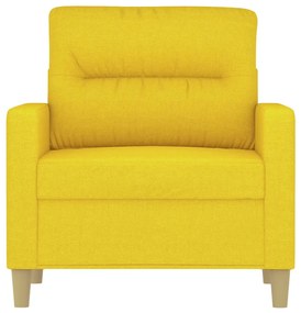 Poltrona 60 cm tecido amarelo-claro
