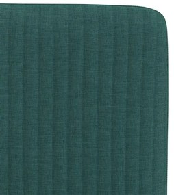 Cadeiras de jantar 2 pcs tecido verde-escuro