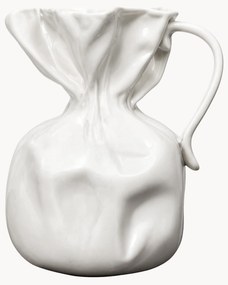 Jarra em porcelana Crumple, Alt 26 cm