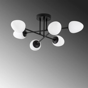 Candeeiro Camflo – Preto e Creme – 81 x 81 cm