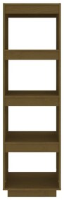 Estante/divisória 40x35x135 cm pinho maciço castanho mel