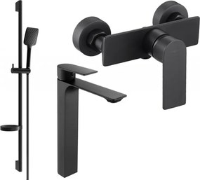 Mexen Alexa DS62 conjunto de duche, preto - 71214DS62-70