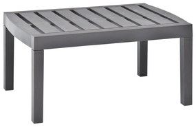 48816 vidaXL Mesa de jardim 78x55x38 cm plástico moca