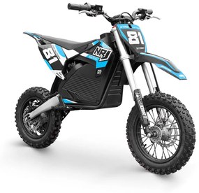 MOTO CROSS elétrica para crianças Bateria de lítio de 1000W NRJ 12/10 Azul