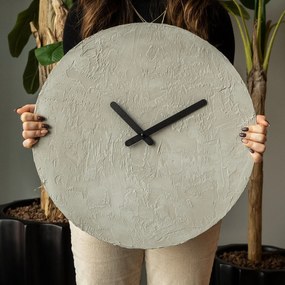 Relógio de Parede Decorativo Aps112 – Cinzento – 48 x 48 cm