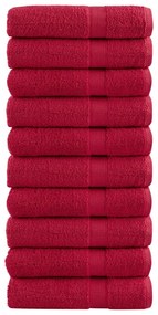 Toalhas de banho premium SOLUND 10pcs 70x140cm 600gsm vermelho