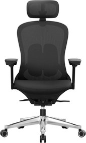SONGMICS OBN065B01 Cadeira de escritório reclinável ergonômica ajustável - Assento ajustável frontal ou traseiro - Suporta até 150 kg - Preto