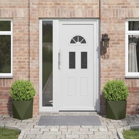 vidaXL Floreira 2 pcs Verde Oliva 40 x 40 x 40 cm Aço