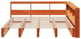 Cama com estante sem colchão 180x200 cm pinho maciço