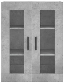 Armário alto 69,5x34x180 cm derivados de madeira cinza cimento