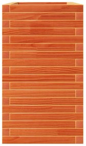 Vaso/floreira de jardim 110x40x72,5cm pinho maciço castanho mel