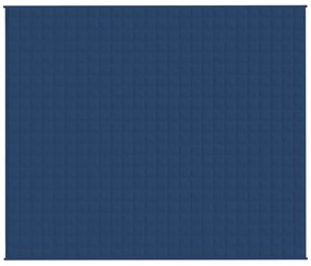 Manta pesada 15 kg 220x260 cm tecido azul