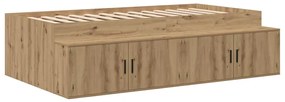 Cama de Armazenamento Artisan Carvalho 90x190 cm