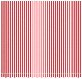 Tecido de substituição p/ toldo 4x3,5 m riscas vermelho/branco