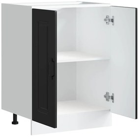 Armário baixo lavatório Kalmar 60x46x81,5 cm preto